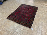 ANTIQUE 4ft. x 6ft. TRADITIONAL SAROUK - David Tiftickjian & Sons