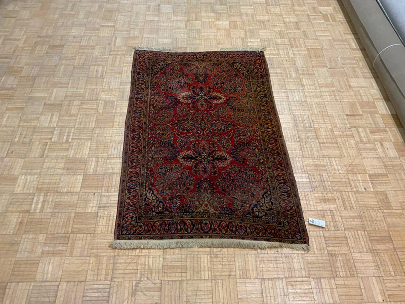 ANTIQUE 4ft. x 6ft. TRADITIONAL SAROUK - David Tiftickjian & Sons