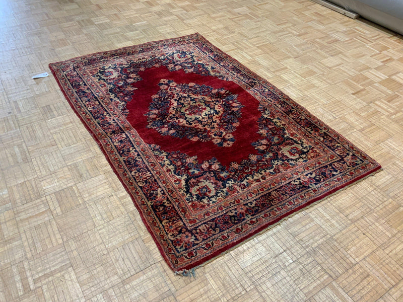 ANTIQUE 4ft. x 6ft. TRADITIONAL SAROUK - David Tiftickjian & Sons