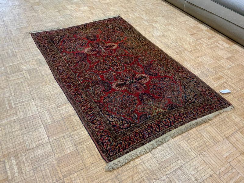 ANTIQUE 4ft. x 6ft. TRADITIONAL SAROUK - David Tiftickjian & Sons