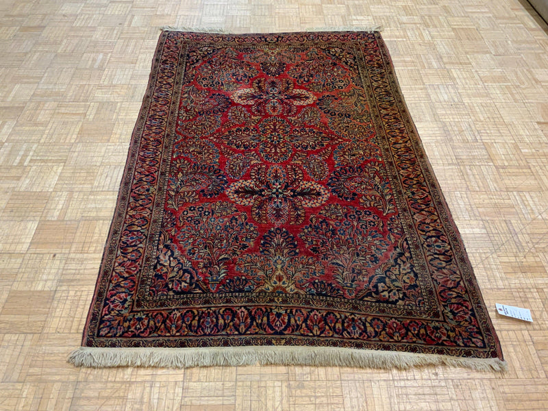 ANTIQUE 4ft. x 6ft. TRADITIONAL SAROUK - David Tiftickjian & Sons