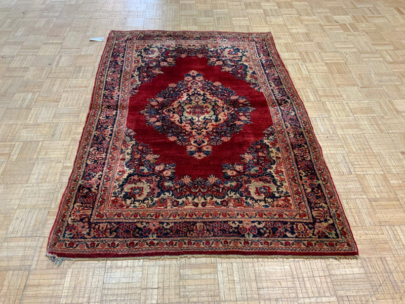 ANTIQUE 4ft. x 6ft. TRADITIONAL SAROUK - David Tiftickjian & Sons