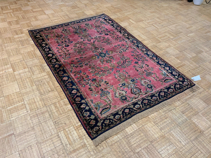 ANTIQUE 4ft. x 6ft. TRADITIONAL SAROUK - David Tiftickjian & Sons