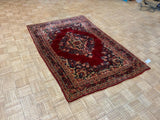ANTIQUE 4ft. x 6ft. TRADITIONAL SAROUK - David Tiftickjian & Sons