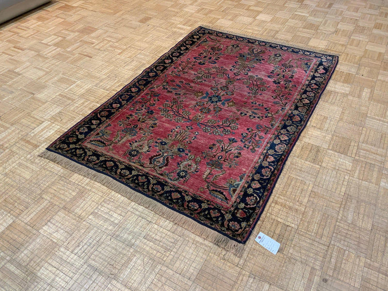 ANTIQUE 4ft. x 6ft. TRADITIONAL SAROUK - David Tiftickjian & Sons