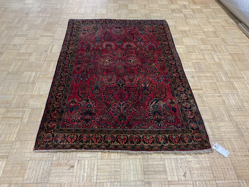 ANTIQUE 4ft. x 6ft. TRADITIONAL SAROUK - David Tiftickjian & Sons