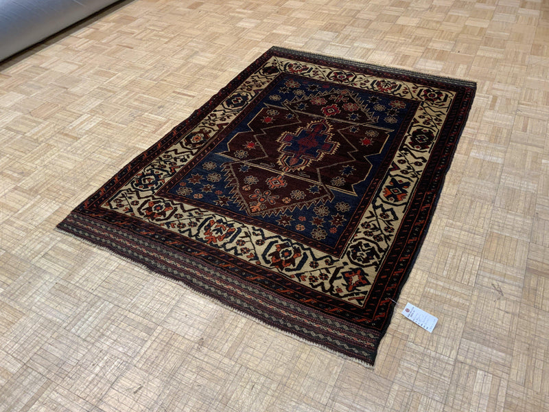 ANTIQUE 4ft. x 6ft. TRANSITIONAL BALOUCH - David Tiftickjian & Sons