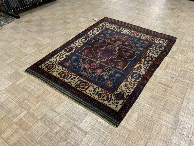 ANTIQUE 4ft. x 6ft. TRANSITIONAL BALOUCH - David Tiftickjian & Sons