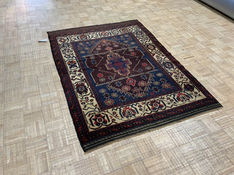 ANTIQUE 4ft. x 6ft. TRANSITIONAL BALOUCH - David Tiftickjian & Sons