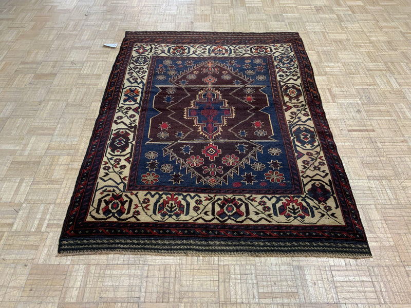 ANTIQUE 4ft. x 6ft. TRANSITIONAL BALOUCH - David Tiftickjian & Sons