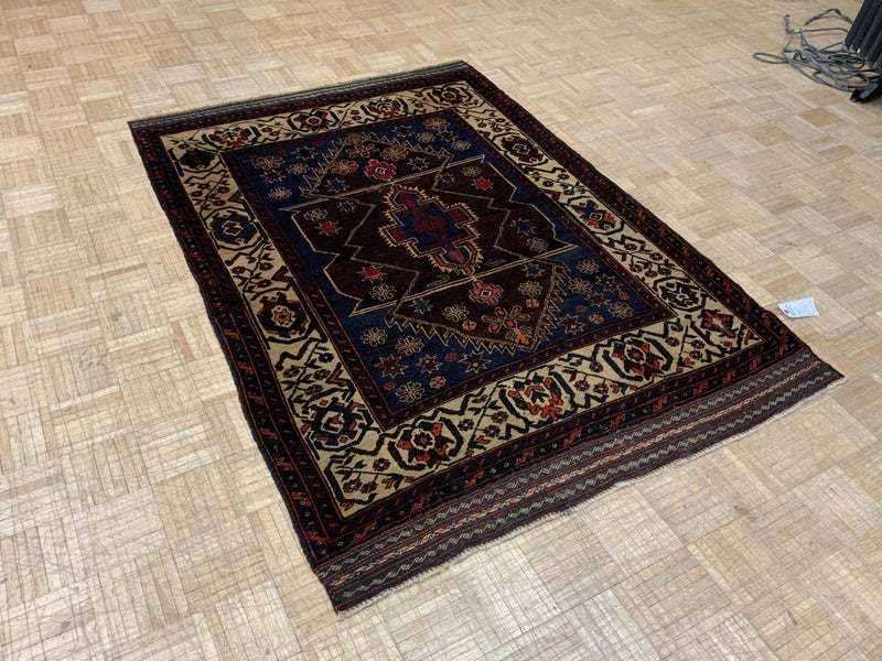 ANTIQUE 4ft. x 6ft. TRANSITIONAL BALOUCH - David Tiftickjian & Sons