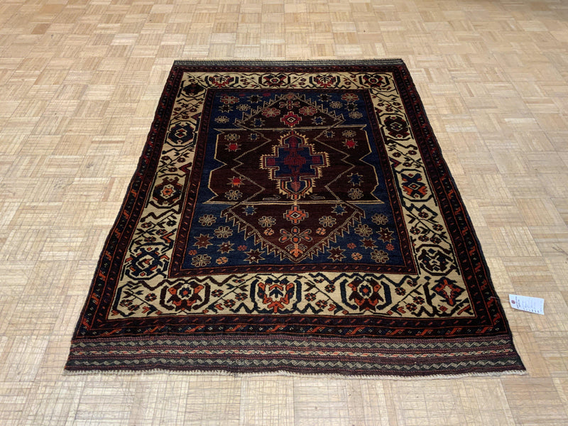 ANTIQUE 4ft. x 6ft. TRANSITIONAL BALOUCH - David Tiftickjian & Sons