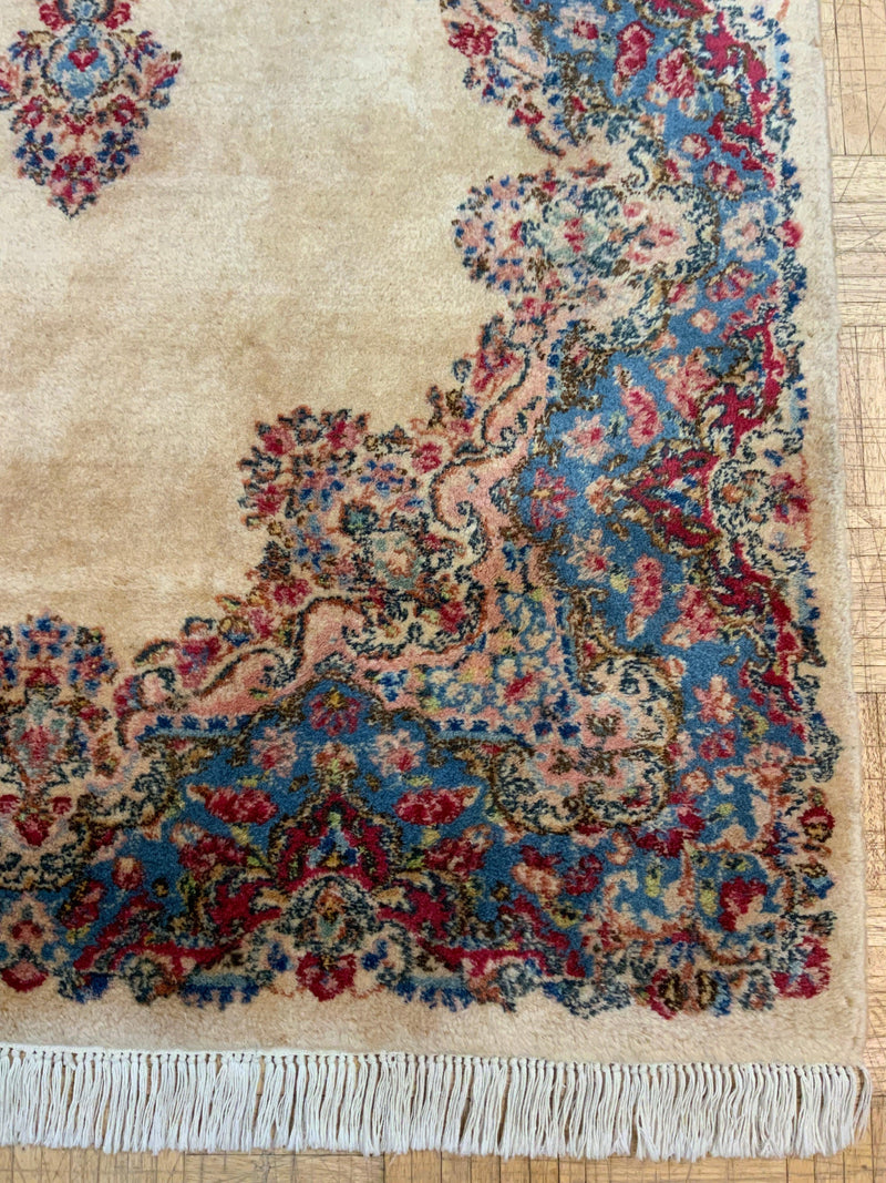 ANTIQUE 4ft. x 7ft. FLORAL KERMAN - David Tiftickjian & Sons