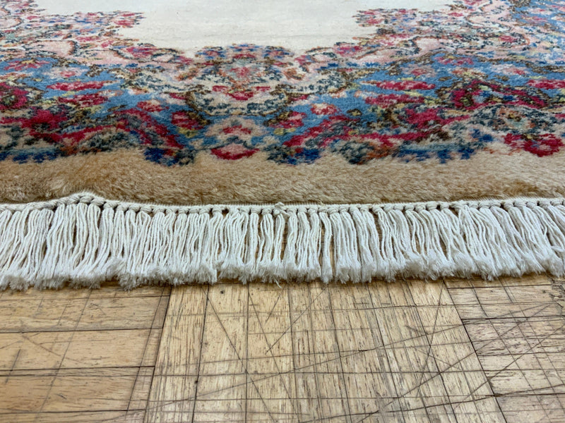 ANTIQUE 4ft. x 7ft. FLORAL KERMAN - David Tiftickjian & Sons