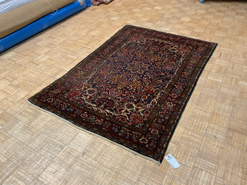 ANTIQUE 4ft. x 7ft. TRADITIONAL HAMADAN - David Tiftickjian & Sons