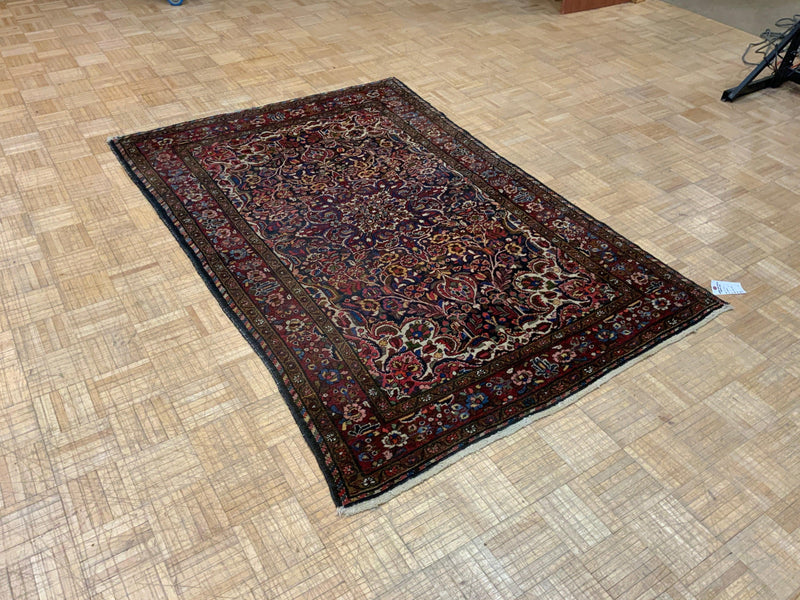 ANTIQUE 4ft. x 7ft. TRADITIONAL HAMADAN - David Tiftickjian & Sons