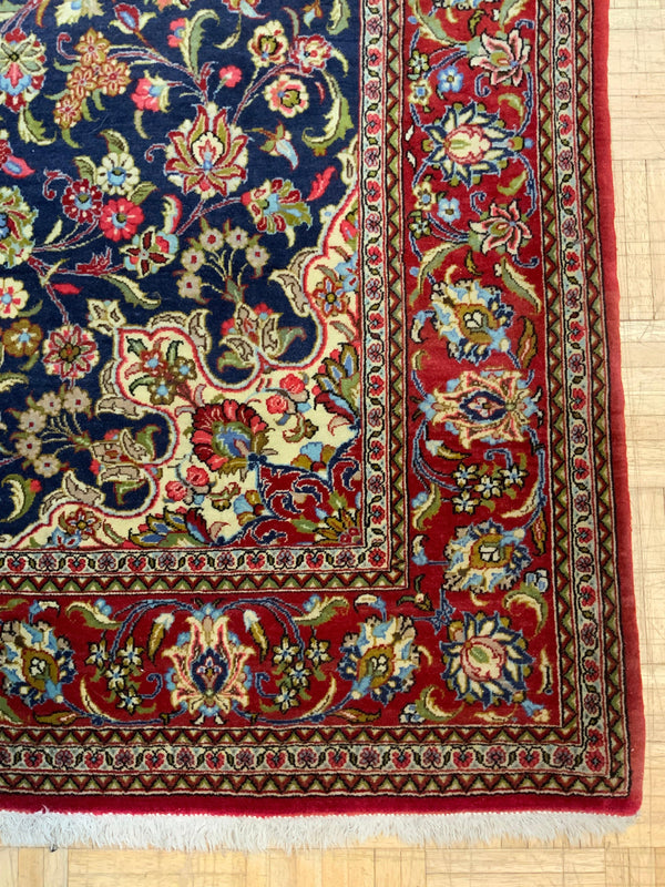 ANTIQUE 4ft. x 7ft. TRADITIONAL KASHAN - David Tiftickjian & Sons