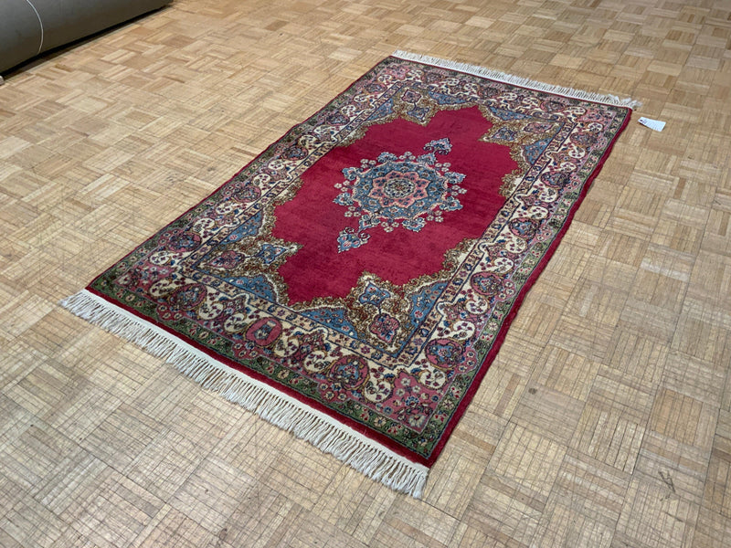 ANTIQUE 4ft. x 7ft. TRADITIONAL KERMAN - David Tiftickjian & Sons