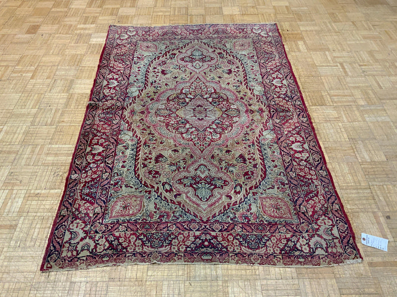 ANTIQUE 4ft. x 7ft. TRADITIONAL KERMAN - David Tiftickjian & Sons