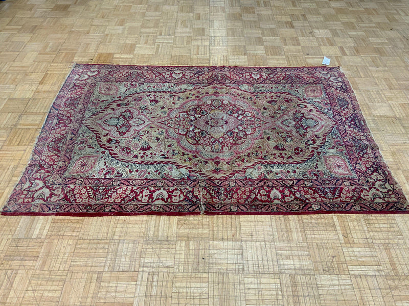 ANTIQUE 4ft. x 7ft. TRADITIONAL KERMAN - David Tiftickjian & Sons