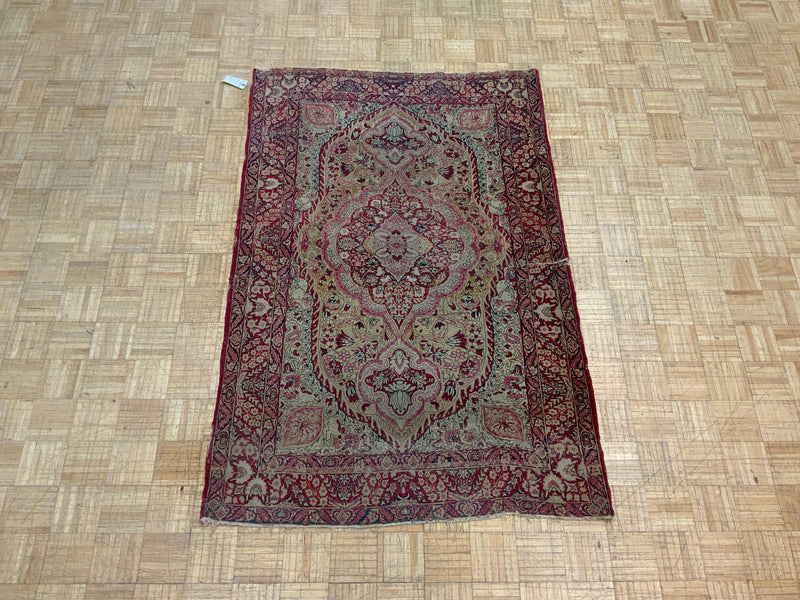 ANTIQUE 4ft. x 7ft. TRADITIONAL KERMAN - David Tiftickjian & Sons