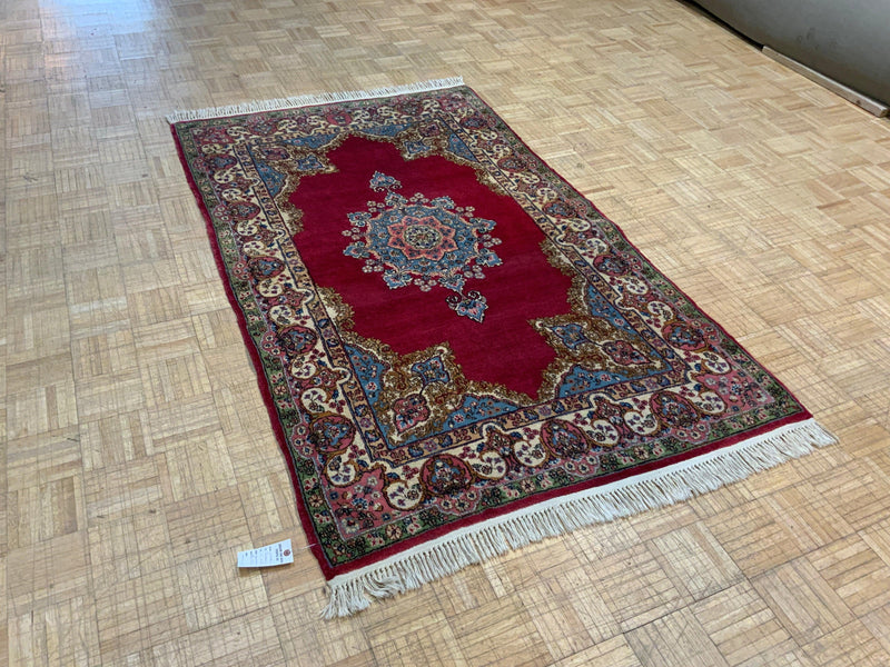 ANTIQUE 4ft. x 7ft. TRADITIONAL KERMAN - David Tiftickjian & Sons