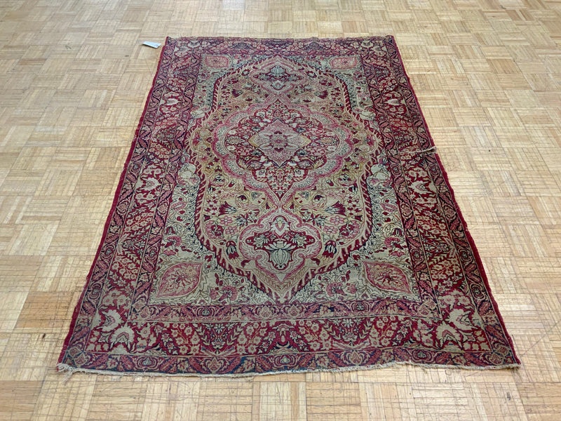 ANTIQUE 4ft. x 7ft. TRADITIONAL KERMAN - David Tiftickjian & Sons