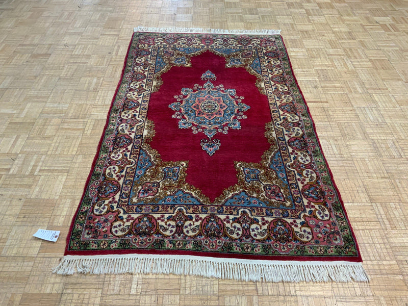 ANTIQUE 4ft. x 7ft. TRADITIONAL KERMAN - David Tiftickjian & Sons