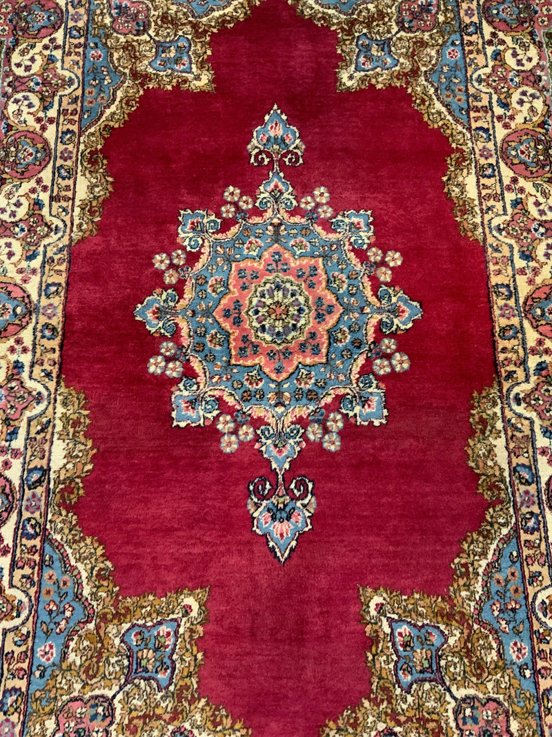 ANTIQUE 4ft. x 7ft. TRADITIONAL KERMAN - David Tiftickjian & Sons