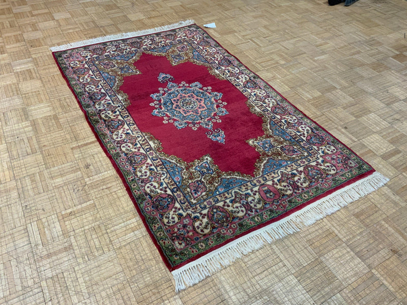 ANTIQUE 4ft. x 7ft. TRADITIONAL KERMAN - David Tiftickjian & Sons