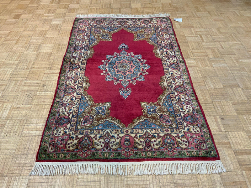 ANTIQUE 4ft. x 7ft. TRADITIONAL KERMAN - David Tiftickjian & Sons
