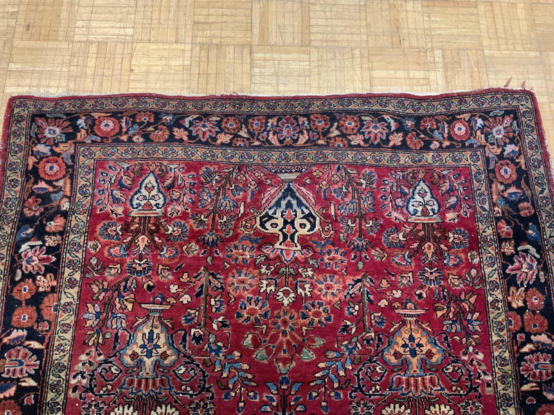 ANTIQUE 4ft. x 7ft. TRADITIONAL SAROUK - David Tiftickjian & Sons