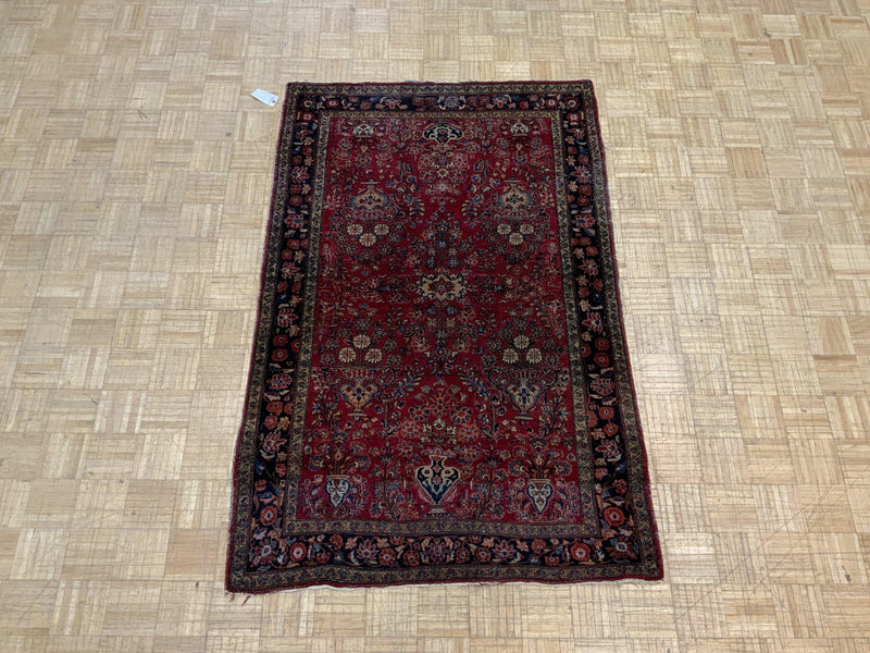 ANTIQUE 4ft. x 7ft. TRADITIONAL SAROUK - David Tiftickjian & Sons