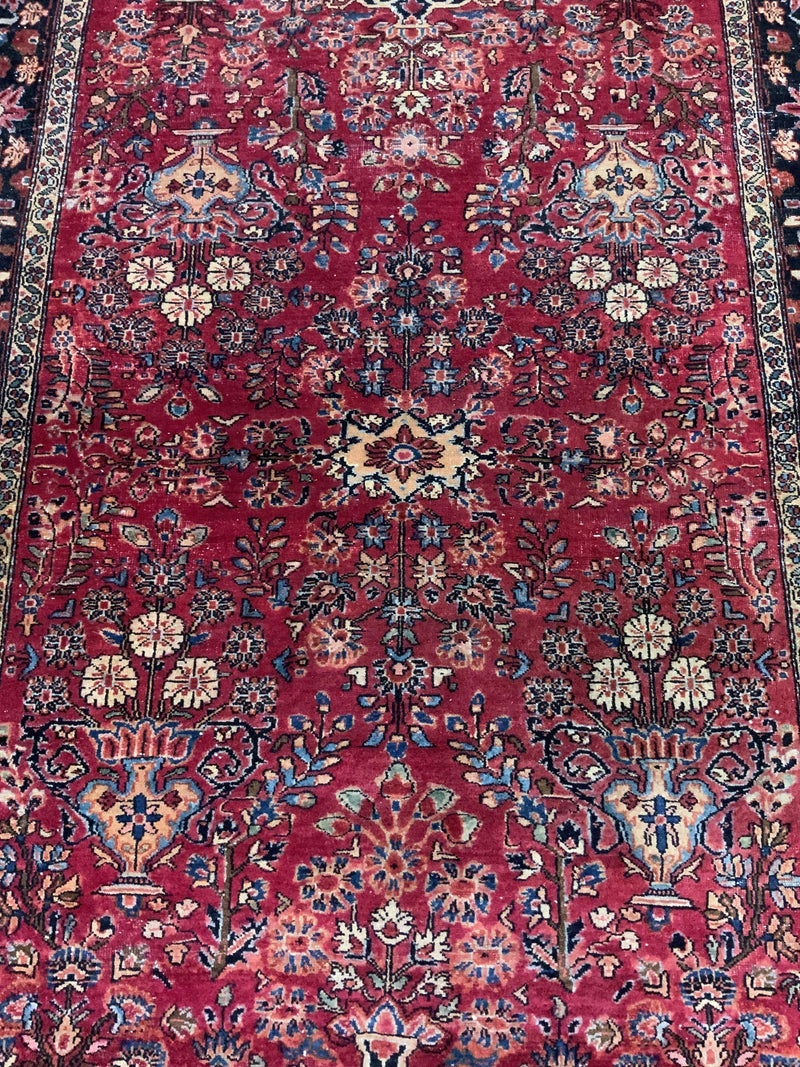ANTIQUE 4ft. x 7ft. TRADITIONAL SAROUK - David Tiftickjian & Sons
