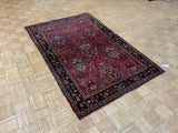 ANTIQUE 4ft. x 7ft. TRADITIONAL SAROUK - David Tiftickjian & Sons