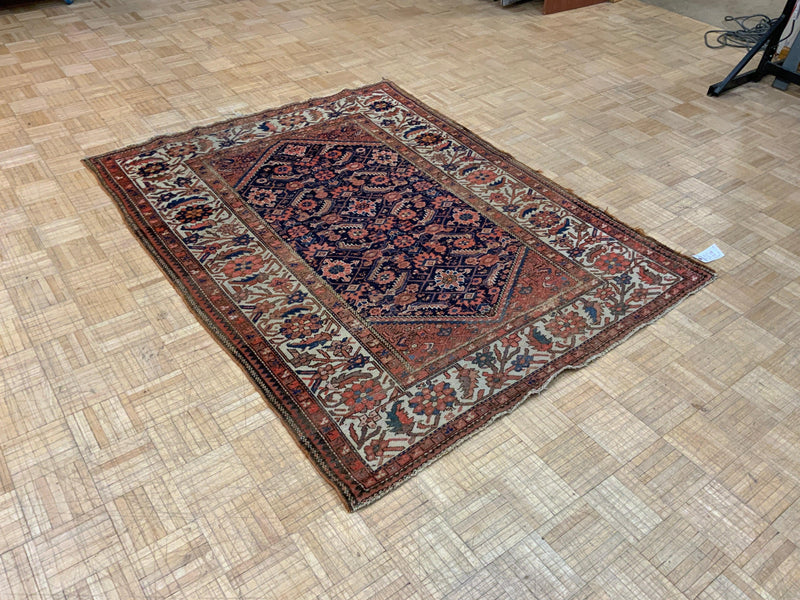 ANTIQUE 5ft. x 6ft. TRANSITIONAL KARAJA - David Tiftickjian & Sons