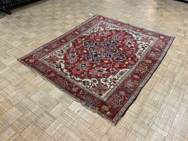 ANTIQUE 5ft. x 6ft. TRANSITIONAL SERAPI - David Tiftickjian & Sons