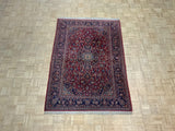 ANTIQUE 5ft. x 7ft. TRADITIONAL KASHAN - David Tiftickjian & Sons