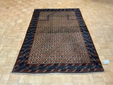 ANTIQUE 5ft. x 7ft. TRANSITIONAL PRAYER RUG - David Tiftickjian & Sons