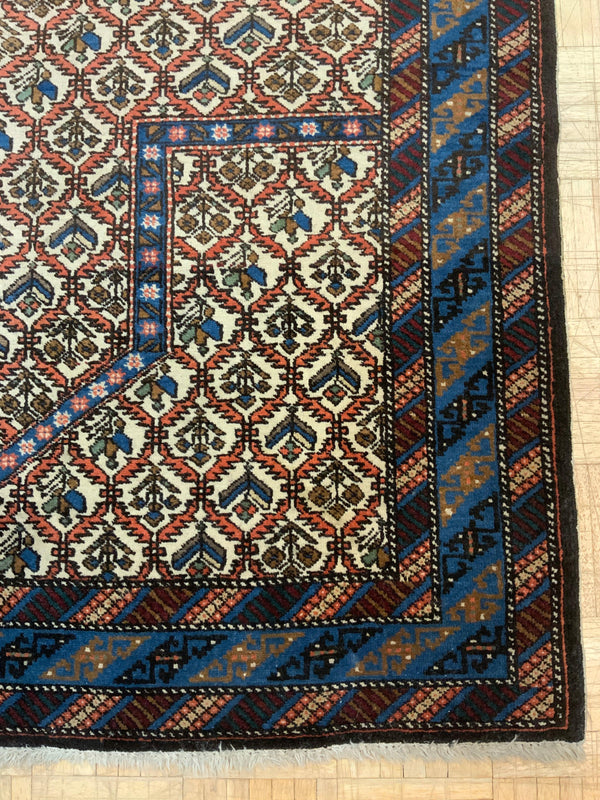 ANTIQUE 5ft. x 7ft. TRANSITIONAL PRAYER RUG - David Tiftickjian & Sons