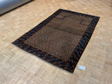 ANTIQUE 5ft. x 7ft. TRANSITIONAL PRAYER RUG - David Tiftickjian & Sons