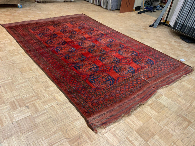 ANTIQUE 7ft. x 11ft. GEOMETRIC BOKARA - David Tiftickjian & Sons