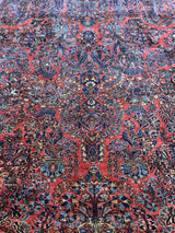 ANTIQUE 9ft. x 11ft. TRADITIONAL SAROUK - David Tiftickjian & Sons