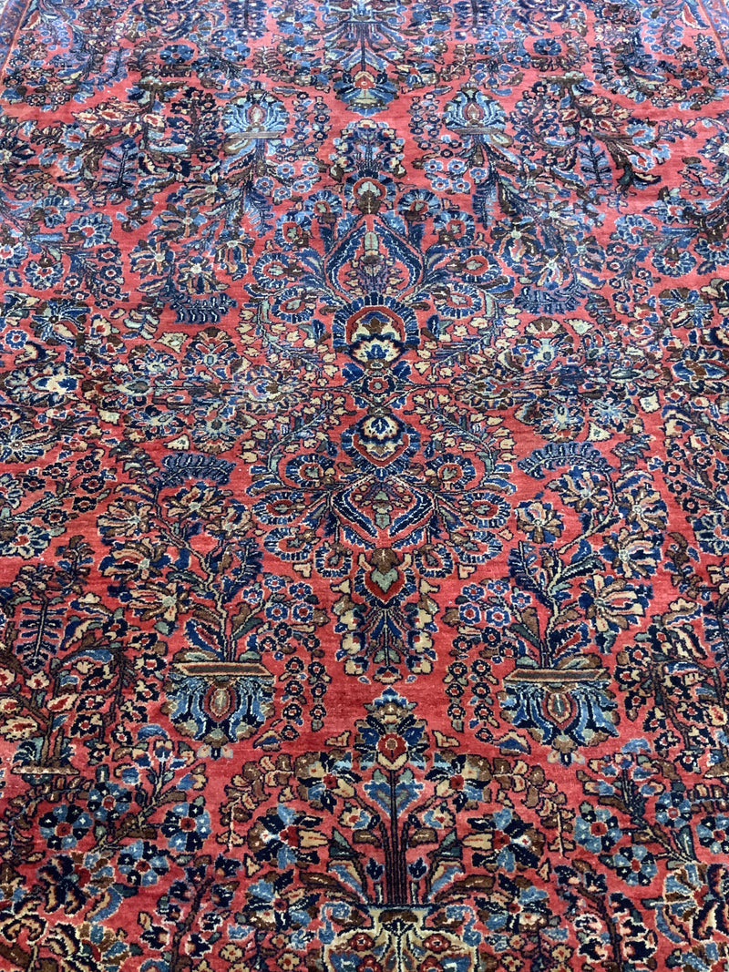 ANTIQUE 9ft. x 11ft. TRADITIONAL SAROUK - David Tiftickjian & Sons