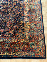 ANTIQUE 9ft. x 12ft. TRADITIONAL KASHAN - David Tiftickjian & Sons