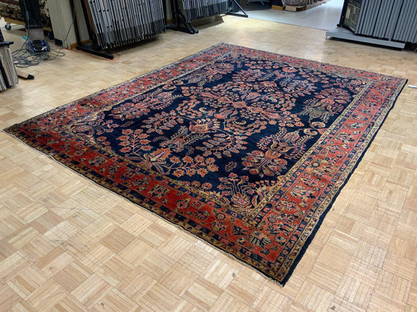 ANTIQUE 9ft. x 12ft. TRADITIONAL SAROUK - David Tiftickjian & Sons