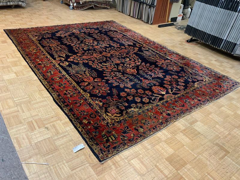 ANTIQUE 9ft. x 12ft. TRADITIONAL SAROUK - David Tiftickjian & Sons