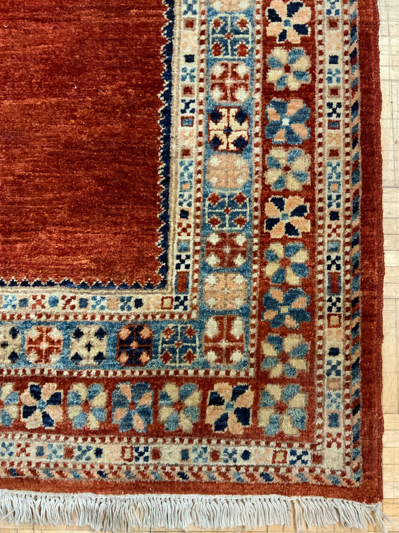 HANDKNOTTED 3ft. x 13ft. TRANSITIONAL GABBEH - David Tiftickjian & Sons