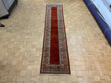 HANDKNOTTED 3ft. x 13ft. TRANSITIONAL GABBEH - David Tiftickjian & Sons