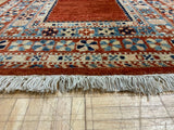 HANDKNOTTED 3ft. x 13ft. TRANSITIONAL GABBEH - David Tiftickjian & Sons